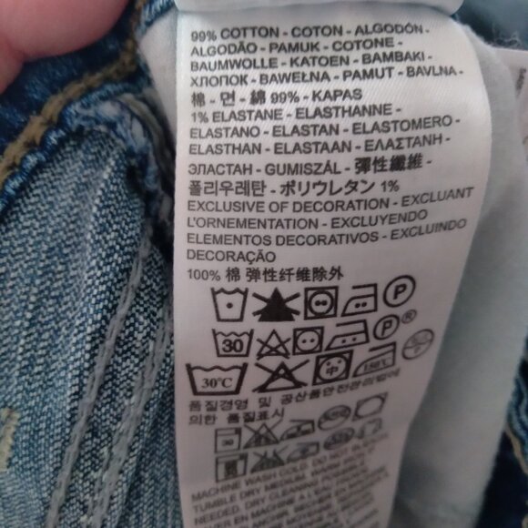 Levi's 529 Curvy Bootcut Blue Medium Wash Denim Jeans W29 L32 Size 8 - Picture 5 of 6